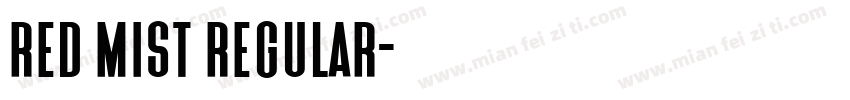 Red Mist Regular字体转换